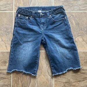 True Religion Bermuda cut off shorts